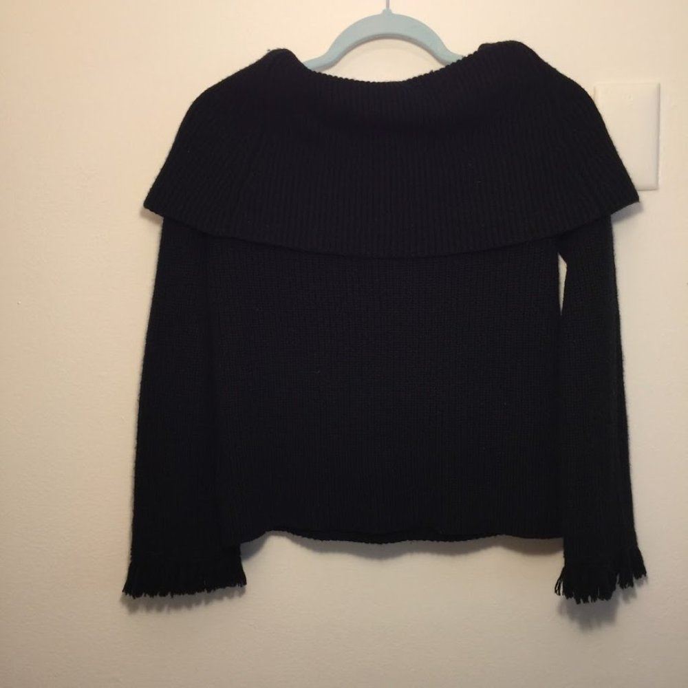 Anthro Fringe Sleeve “Avila” Sweater by Ella Moss - Picture 6 of 8